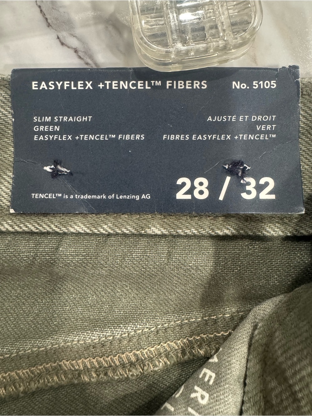 American Eagle Men's EasyFlex Tencel Slim Straight Jeans Green 28/32 New NWT - Picture 9 of 11